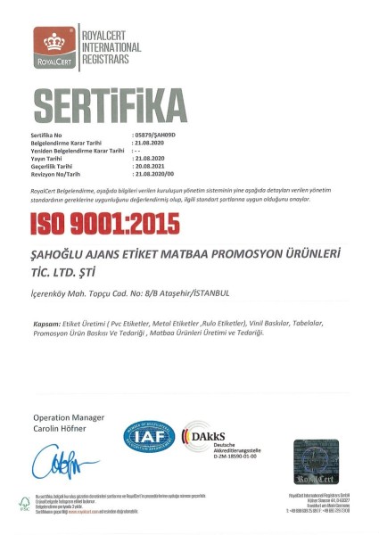 Şahoğlu Ajans: Baskı, Etiket ve Lazer Markalama Hizmetleri Sunar